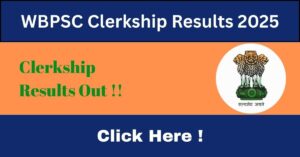 WBPSC Clerkship Result 2025