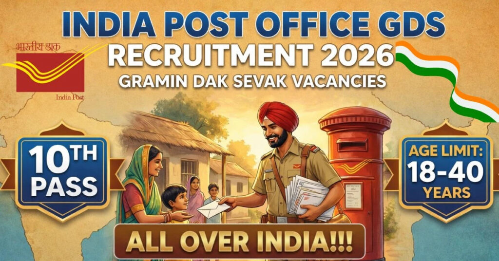 Indian Post Office GDS Recruitment 2026 Apply Online