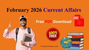 February 2026 Months Current Affairs