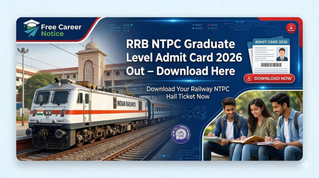RRB NTPC Graduate Level Admit Card 2026 Out – Download Here
