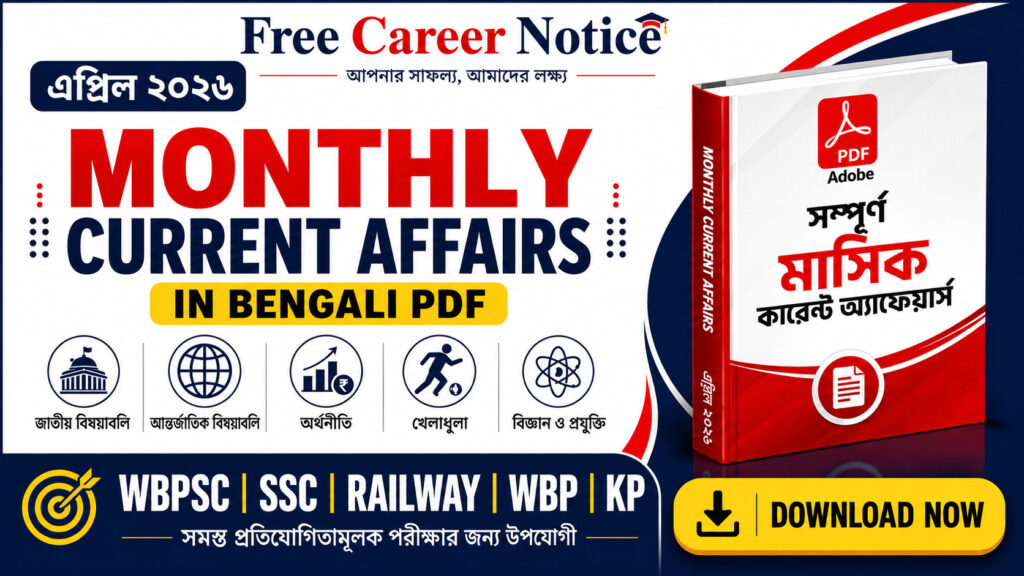 April 2026 Monthly Current Affairs